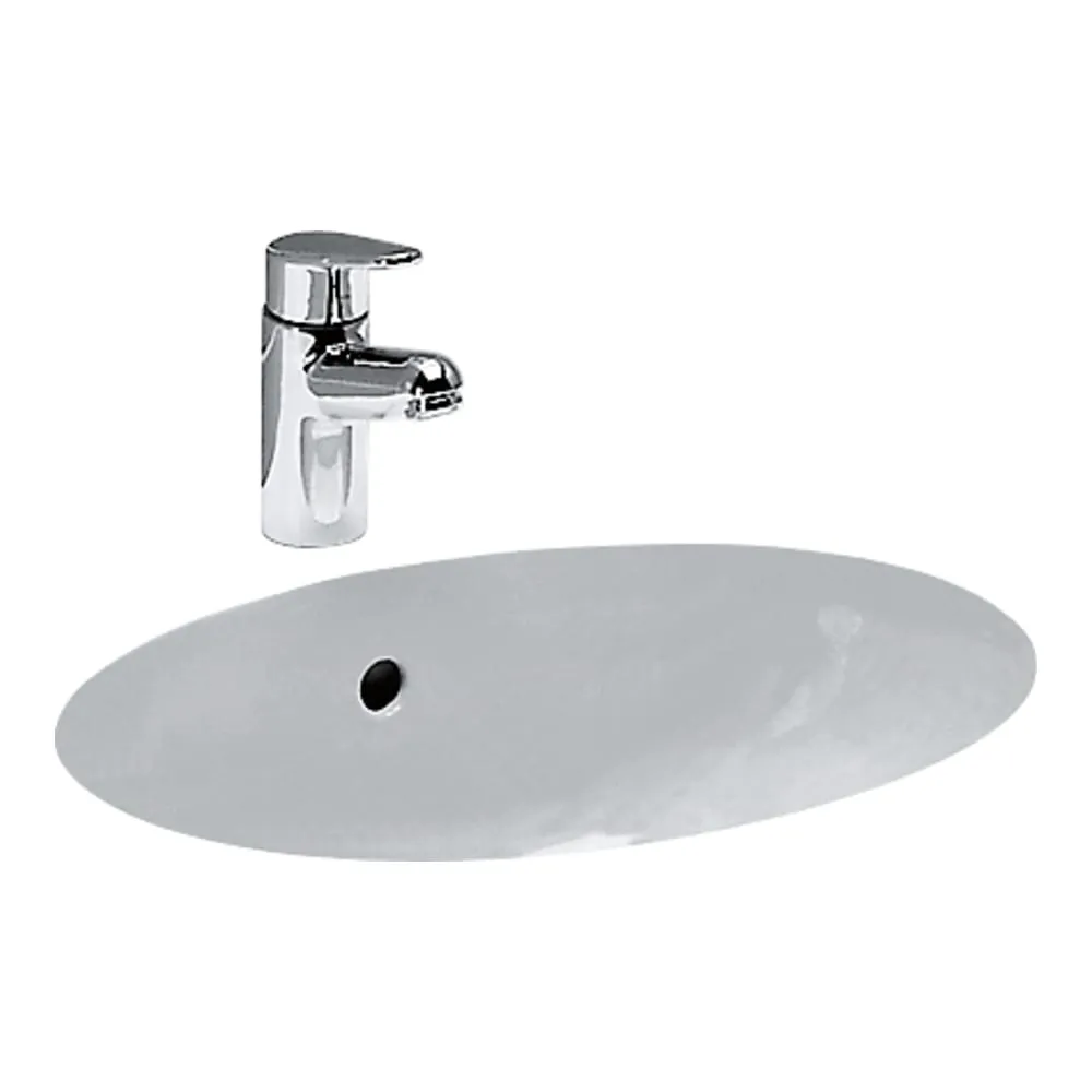 LAUFEN BIROVA Einbauwaschtisch von unten, geschliffen 490 x 355 x 200 mm #H8111910000001 - 000 - Weiß