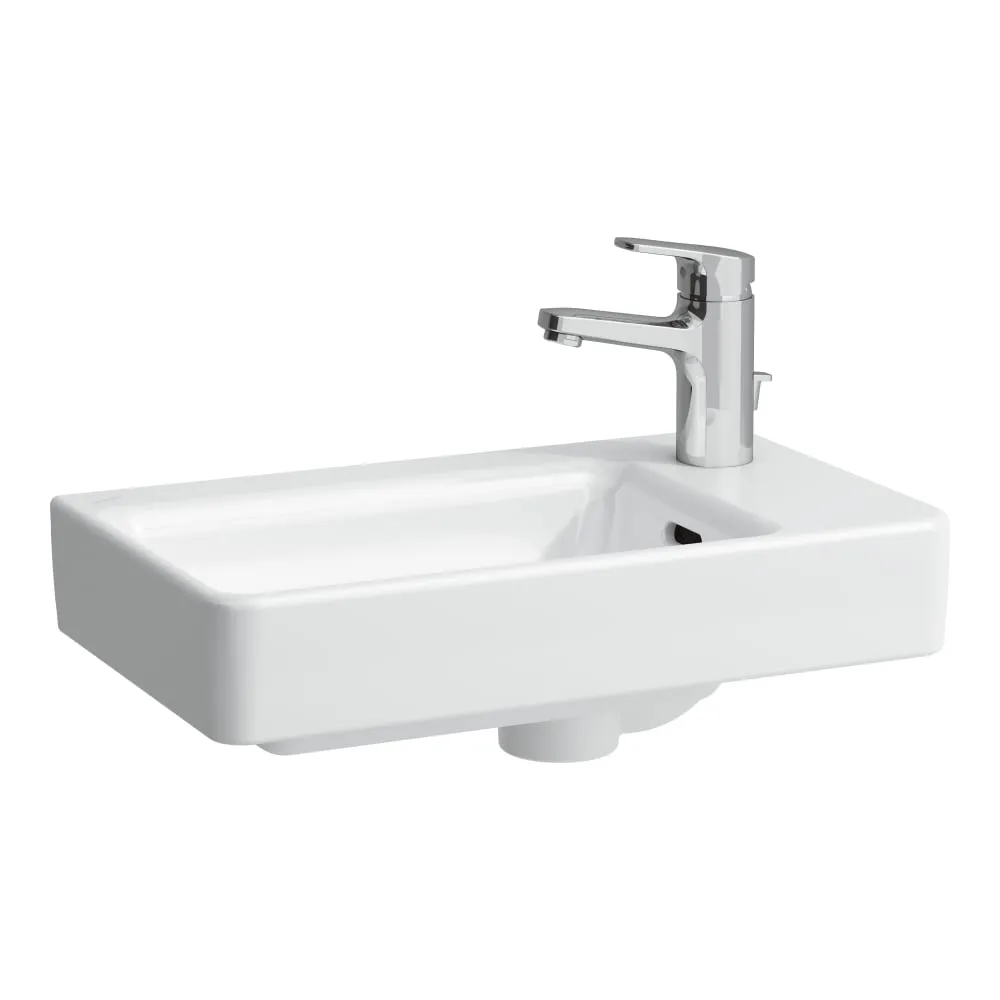 LAUFEN PRO S Handwaschbecken, Armaturenbank rechts 480 x 280 x 85 mm #H8159540001141 - 000 - Weiß