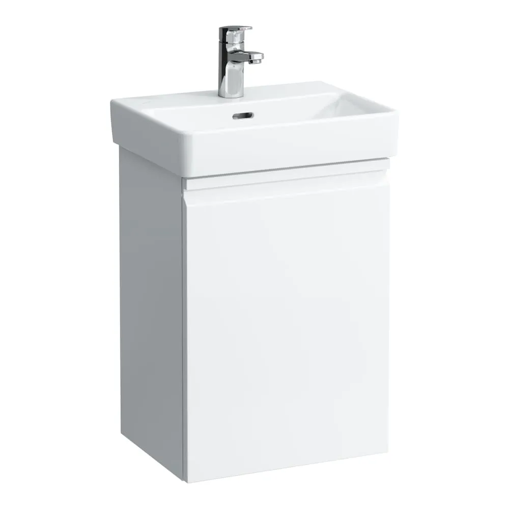 LAUFEN PRO S Waschtischunterbau, 1 Tür, Scharnier rechts, 1 Glasablage 415 x 320 x 580 mm #H4833020964751 - 463 - Weiß