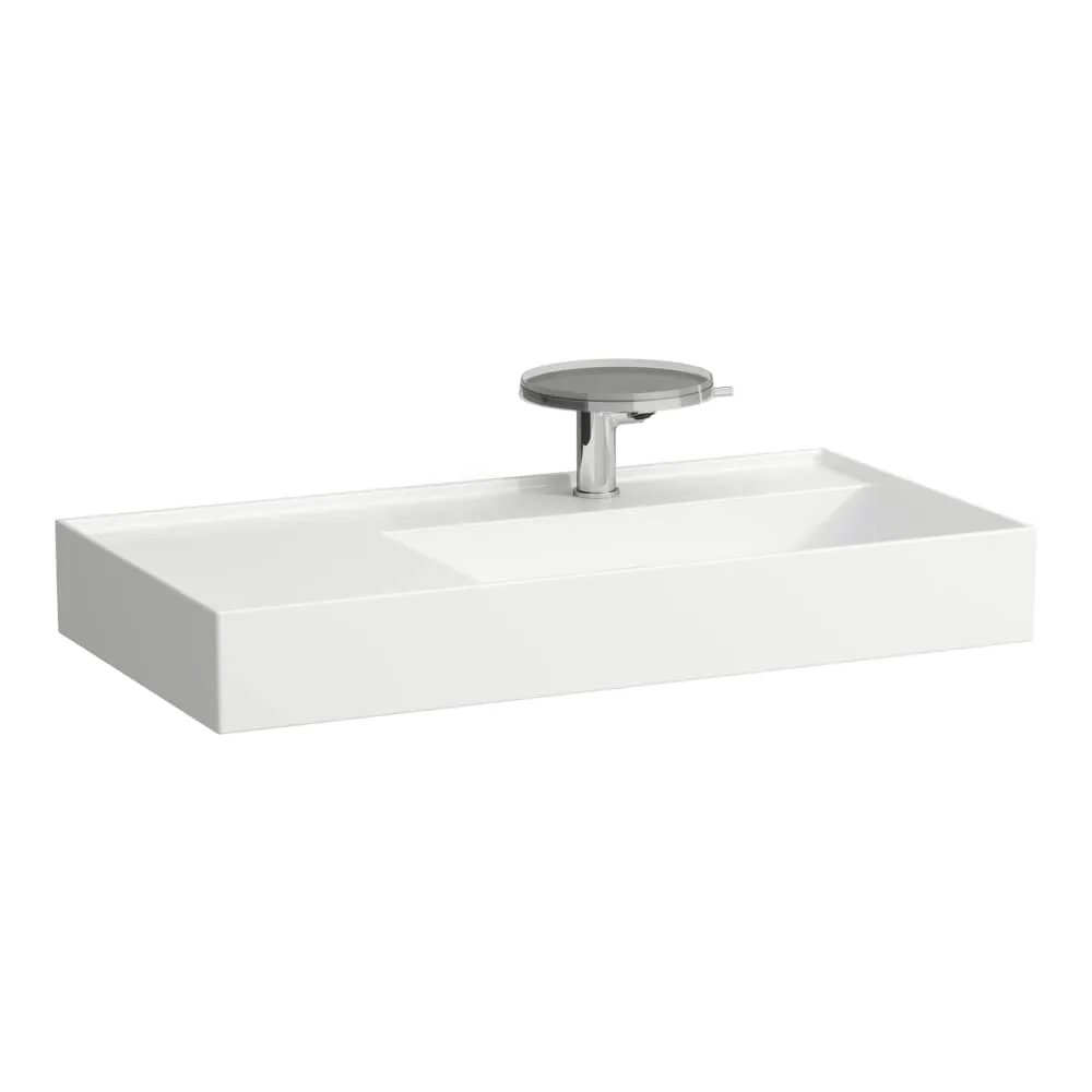 LAUFEN Kartell LAUFEN Waschtisch, Ablage links, mit verdecktem Ablauf 900 x 460 x 120 mm #H8103390001111 - 000 - Weiß