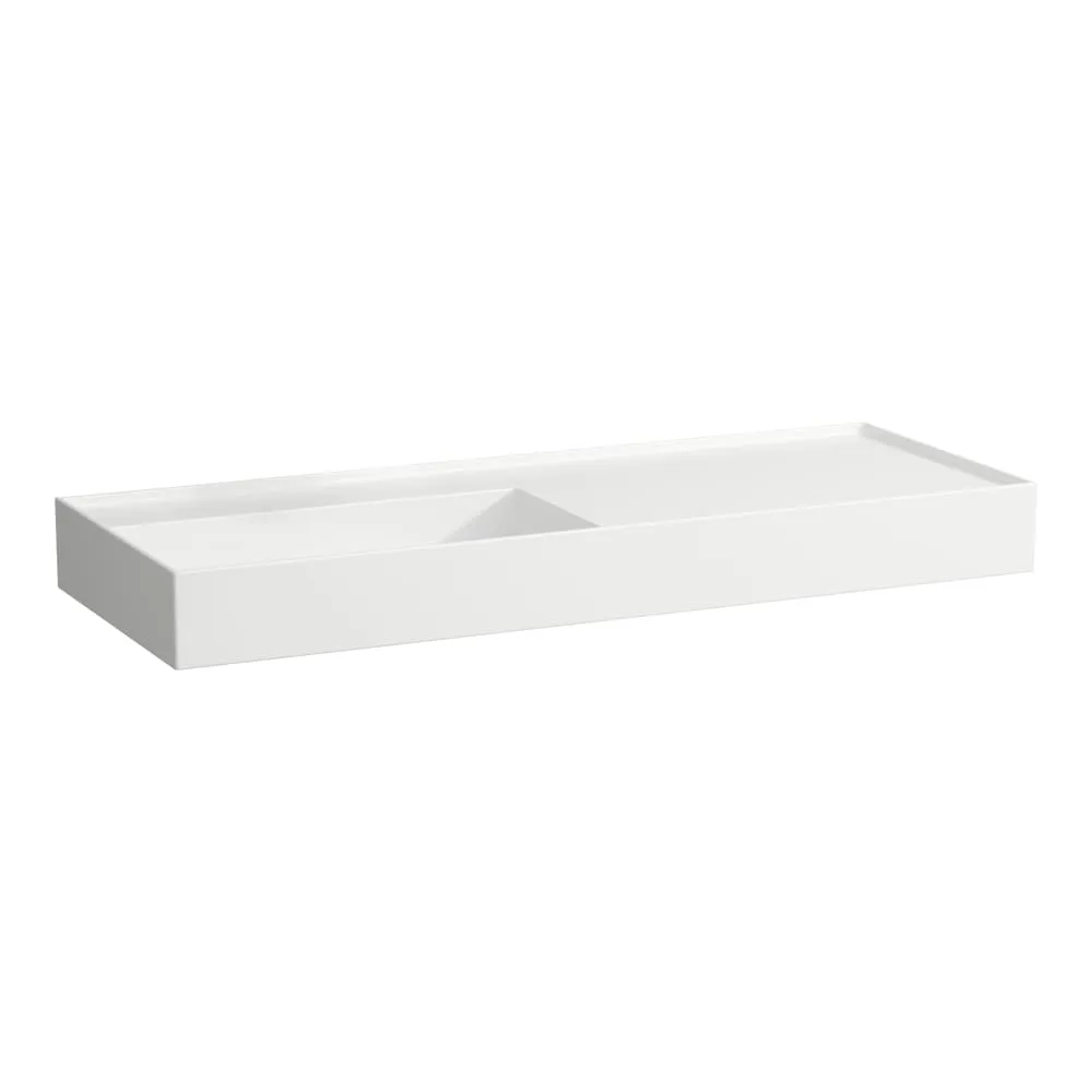 LAUFEN Kartell LAUFEN Waschtisch, Ablage rechts, mit verdecktem Ablauf 1200 x 460 x 120 mm #H8133327581121 - 000 - Weiß
