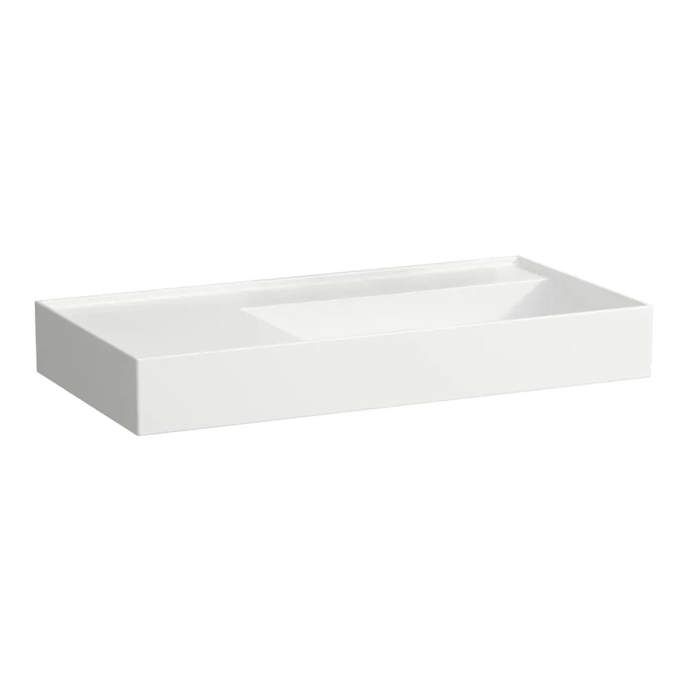 LAUFEN Kartell LAUFEN Waschtisch, Ablage links, mit verdecktem Ablauf 900 x 460 x 120 mm #H8103394001121 - 000 - Weiß