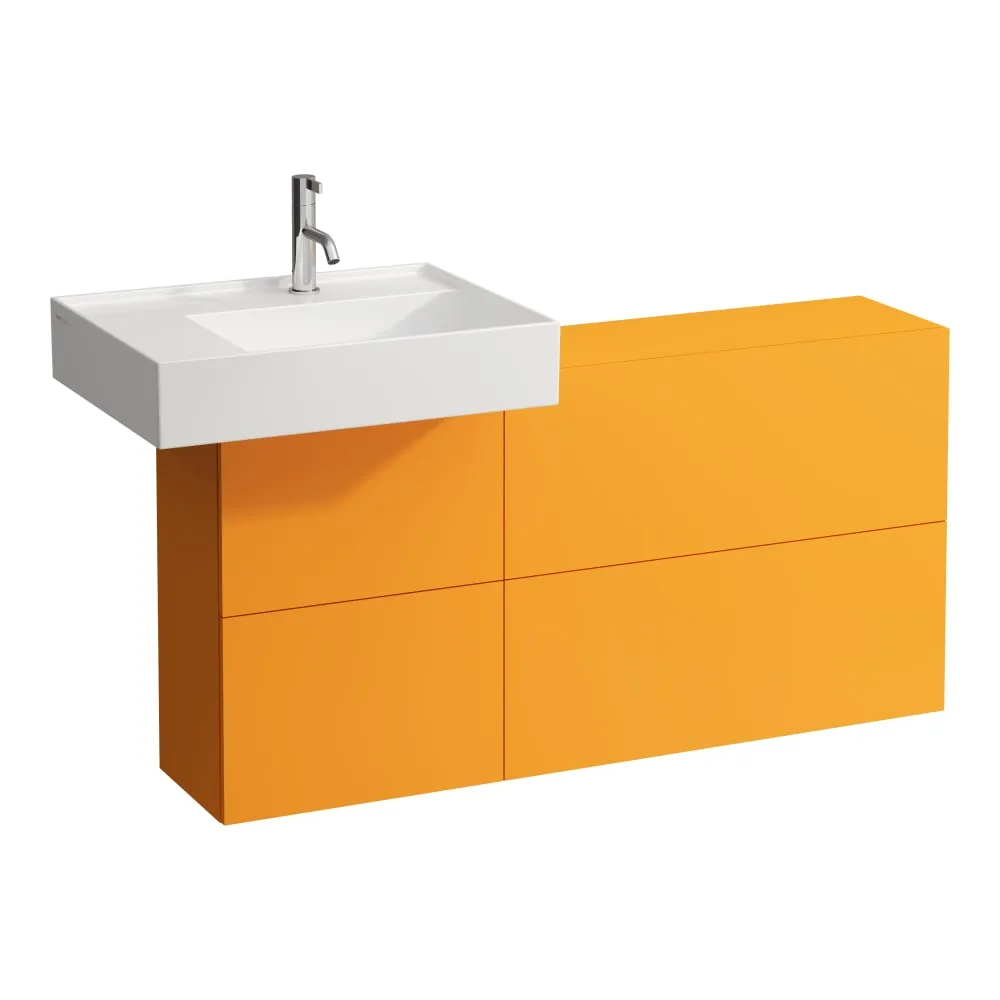 LAUFEN Kartell LAUFEN Waschtisch, Ablage links, mit verdecktem Ablauf 600 x 460 x 120 mm #H8103350008151 - 000 - Weiß