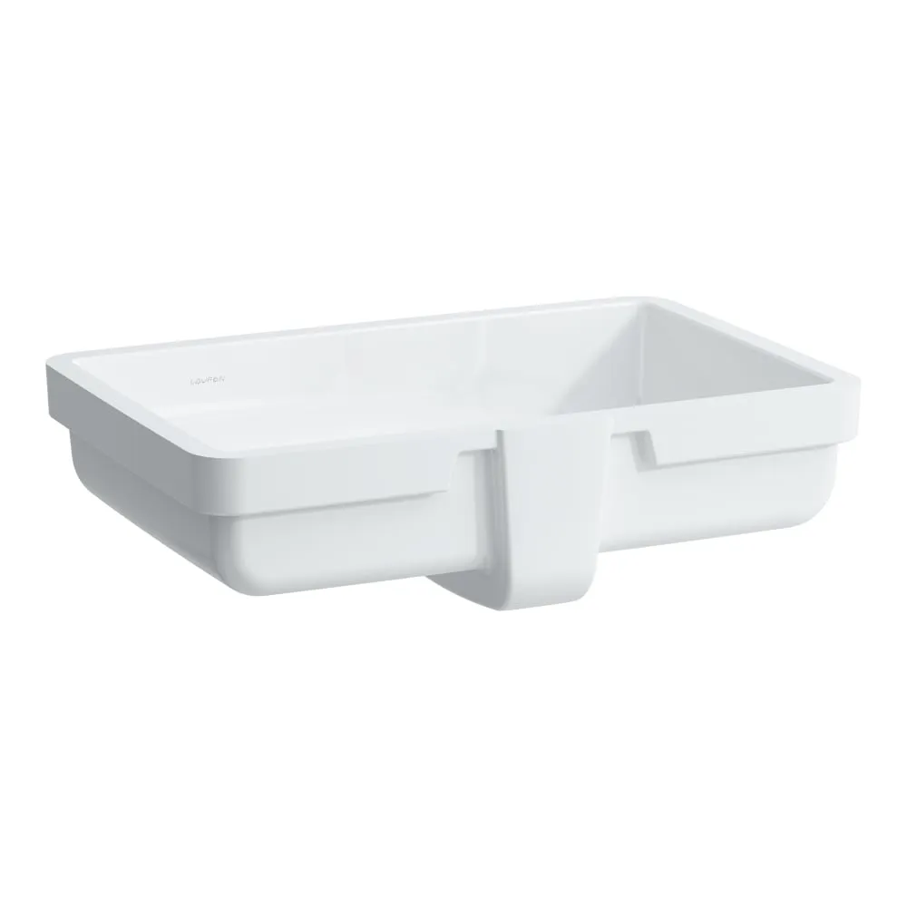 LAUFEN LIVING Einbauwaschtisch von unten, rechteckig, geschliffen 490 x 310 x 155 mm #H8124310001091 - 000 - Weiß