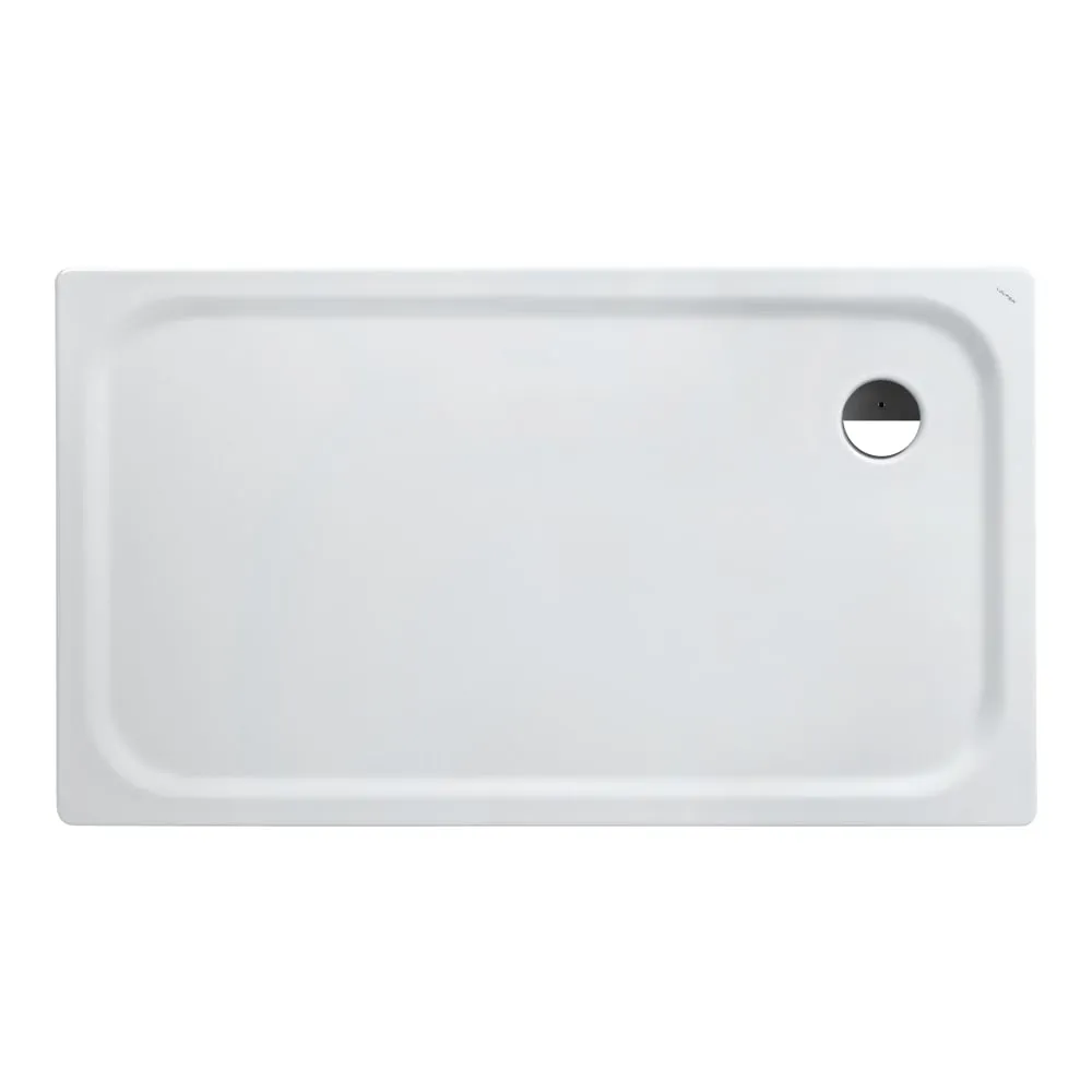 LAUFEN PLATINA Duschwanne, quadratisch, Stahl emailliert (3,5mm), extraflach (30mm) 1400 x 800 x 30 mm #H2150060000401 - 000 - Weiß