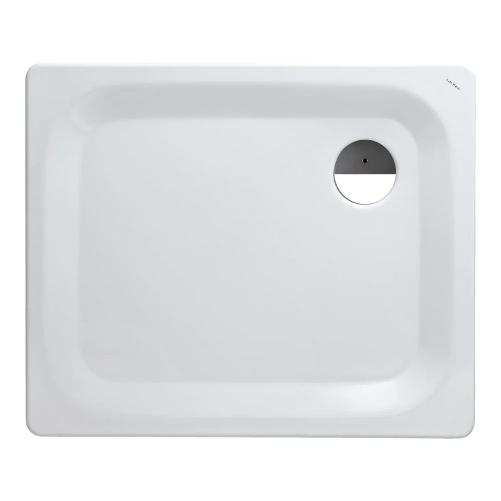 LAUFEN PLATINA Duschwanne, quadratisch, Stahl emailliert (3,5mm), extraflach (30mm) 900 x 750 x 25 mm #H2150037570401 - 000 - Weiß