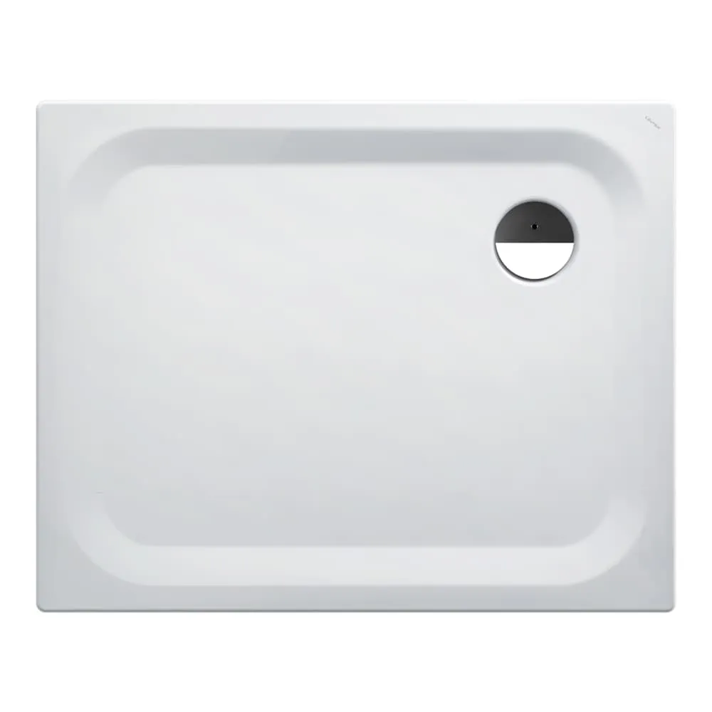 LAUFEN PLATINA Duschwanne, rechteckig, Stahl emailliert (3,5 mm), flach (65 mm) 1000 x 800 x 25 mm #H2150400000401 - 000 - Weiß