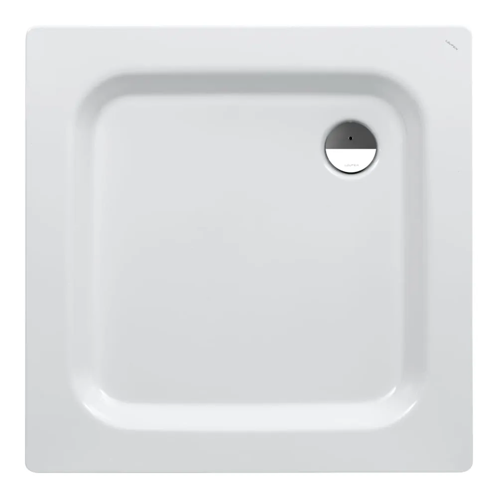 LAUFEN PLATINA Duschwanne, quadratisch, Ablauf an kurzer Seite 1000 x 1000 x 30 mm #H2150146000401 - 000 - Weiß