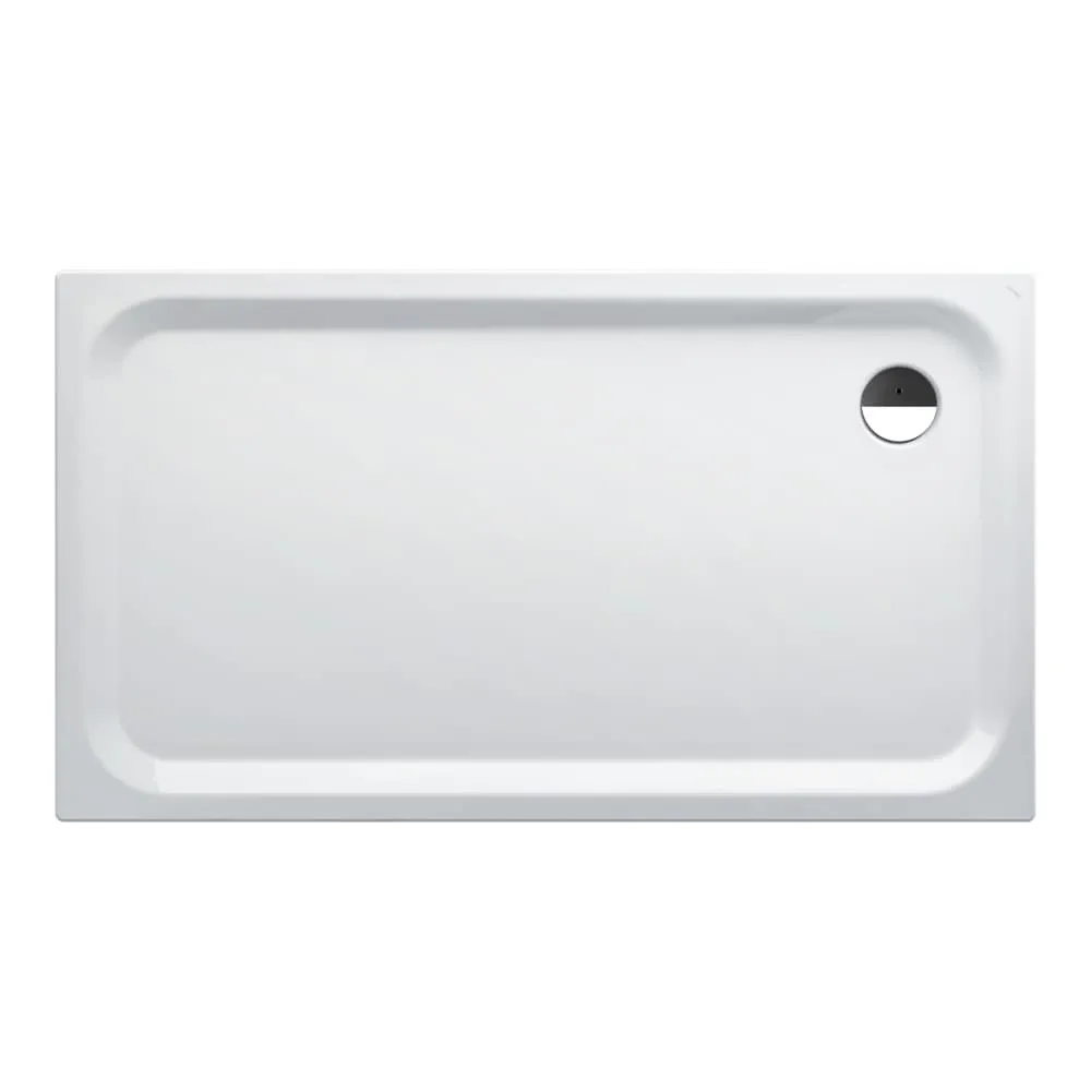 LAUFEN PLATINA Duschwanne, rechteckig, Stahl emailliert (3,5mm), flach (45mm) 1600 x 900 x 45 mm #H2150360000401 - 000 - Weiß