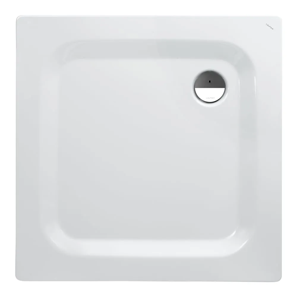 LAUFEN PLATINA Duschwanne, quadratisch, Stahl emailliert (3,5mm), extraflach (30mm) 1000 x 1000 x 30 mm #H2150046000401 - 000 - Weiß
