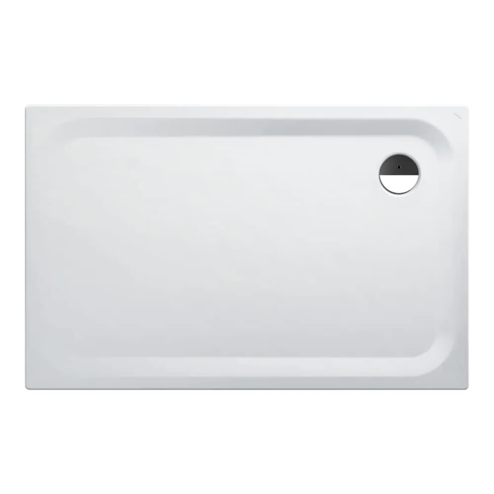 LAUFEN PLATINA Viertelkreisduschwanne, Stahl emailliert (3,5 mm), Radius 550 mm, extraflach (25 mm) 1400 x 900 x 25 mm #H2150347570401 - 000 - Weiß