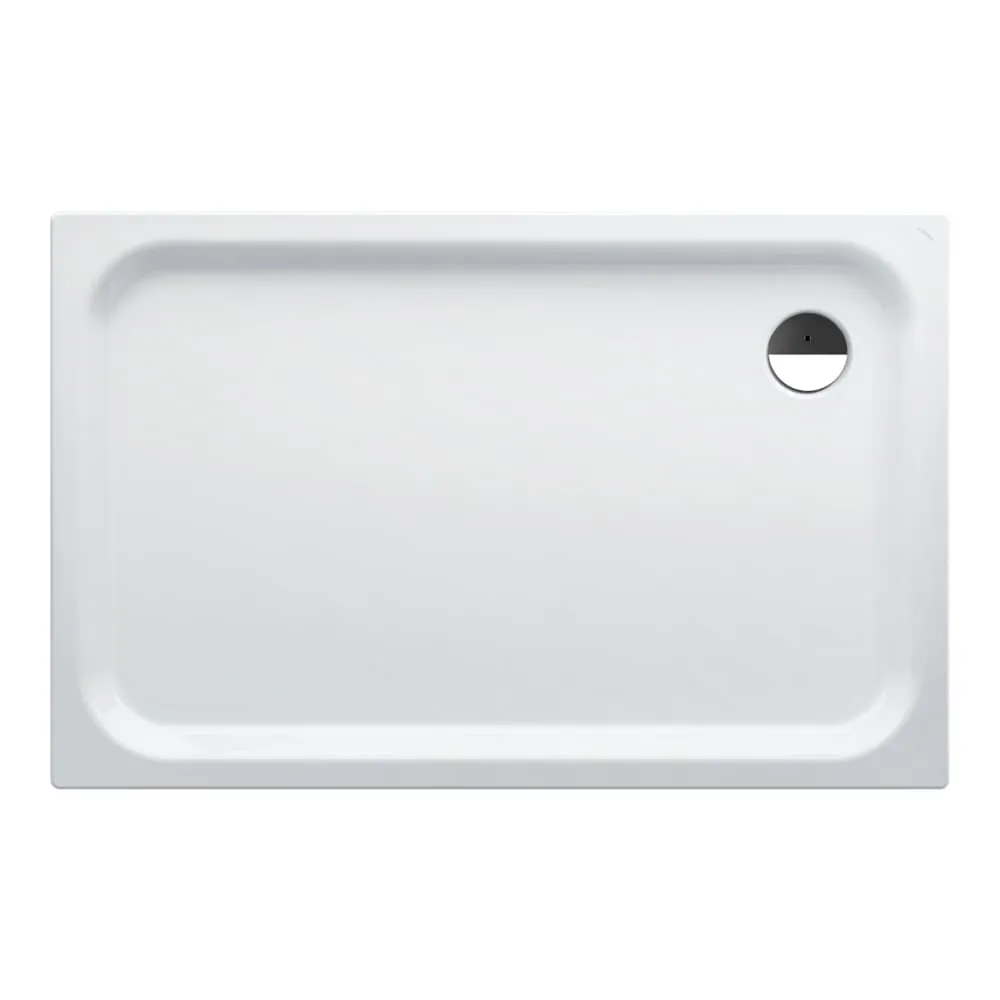 LAUFEN PLATINA Duschwanne, rechteckig, Stahl emailliert (3,5 mm), flach (65 mm) 1400 x 900 x 65 mm #H2150357570401 - 000 - Weiß