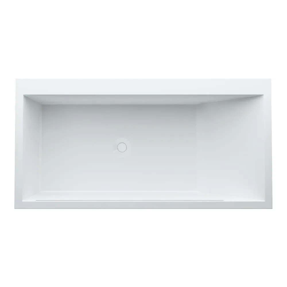 LAUFEN Kartell LAUFEN Badewanne, Eckmodell links, aus Mineralgusswerkstoff Sentec, mit Schürze, mit Armaturenbank, mit Überlaufspalt in der Frontseite, mit Fußgestell 1700 x 860 x 590 mm #H2243360006161 - 000 - Weiß