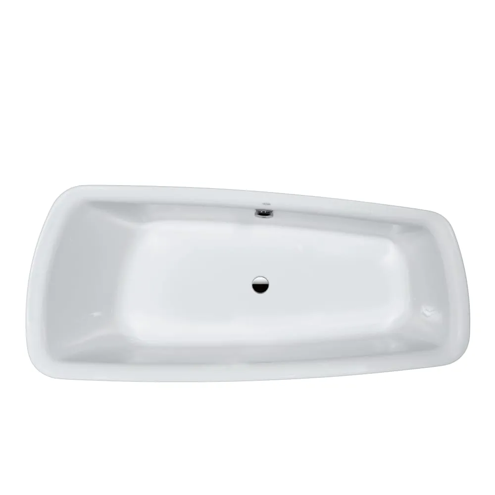 LAUFEN PALOMBA COLLECTION Badewanne, Einbauversion, mit Fußgestell, Rand 20 mm, Sanitäracryl 1800 x 800 x 455 mm #H2428010000001 - 000 - Weiß