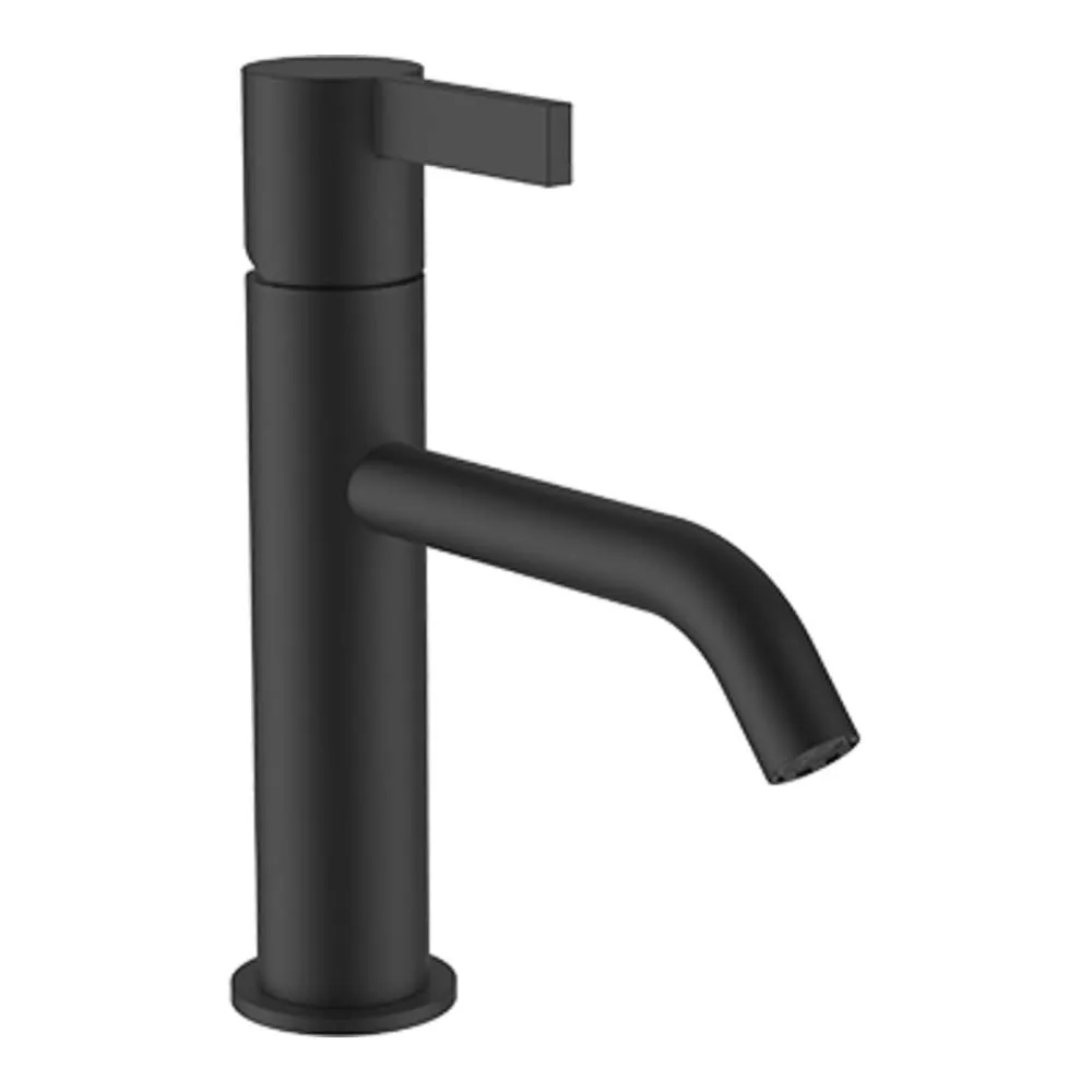 LAUFEN Kartell LAUFEN Waschtischmischer, Ausladung 135 mm, Festauslauf, ohne Ablaufventil, PVD Titanschwarz matt #H3113310811201
