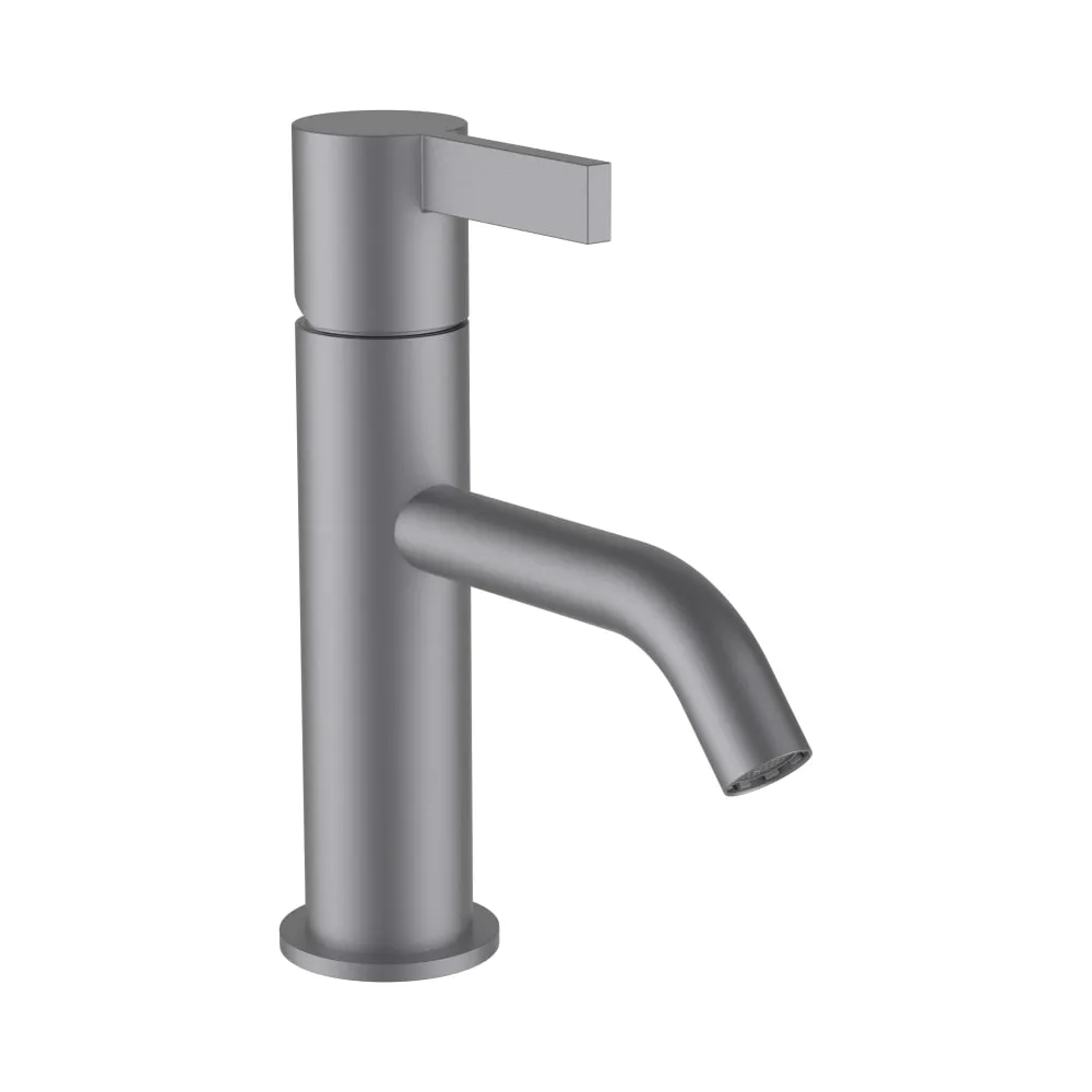 LAUFEN Kartell LAUFEN Waschtischmischer, Ausladung 115 mm, Festauslauf, ohne Ablaufventil, PVD inox look #H3113310901001
