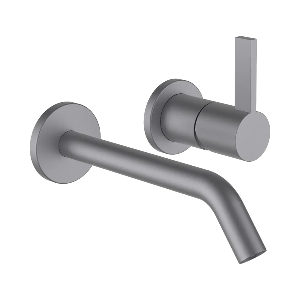 LAUFEN Kartell LAUFEN Wandmischer zu Simibox 2-Point, Ausladung 175 mm, Festauslauf, PVD inox look #H3113360901201