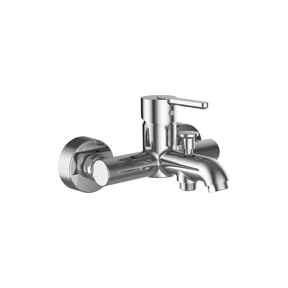 LAUFEN LUA Bademischer, Anschlussdistanz 134-166 mm, Ausladung 159 mm, mit Verschraubungen, ohne Zubehör 165 x 220 x 145 mm #H3210810044001
