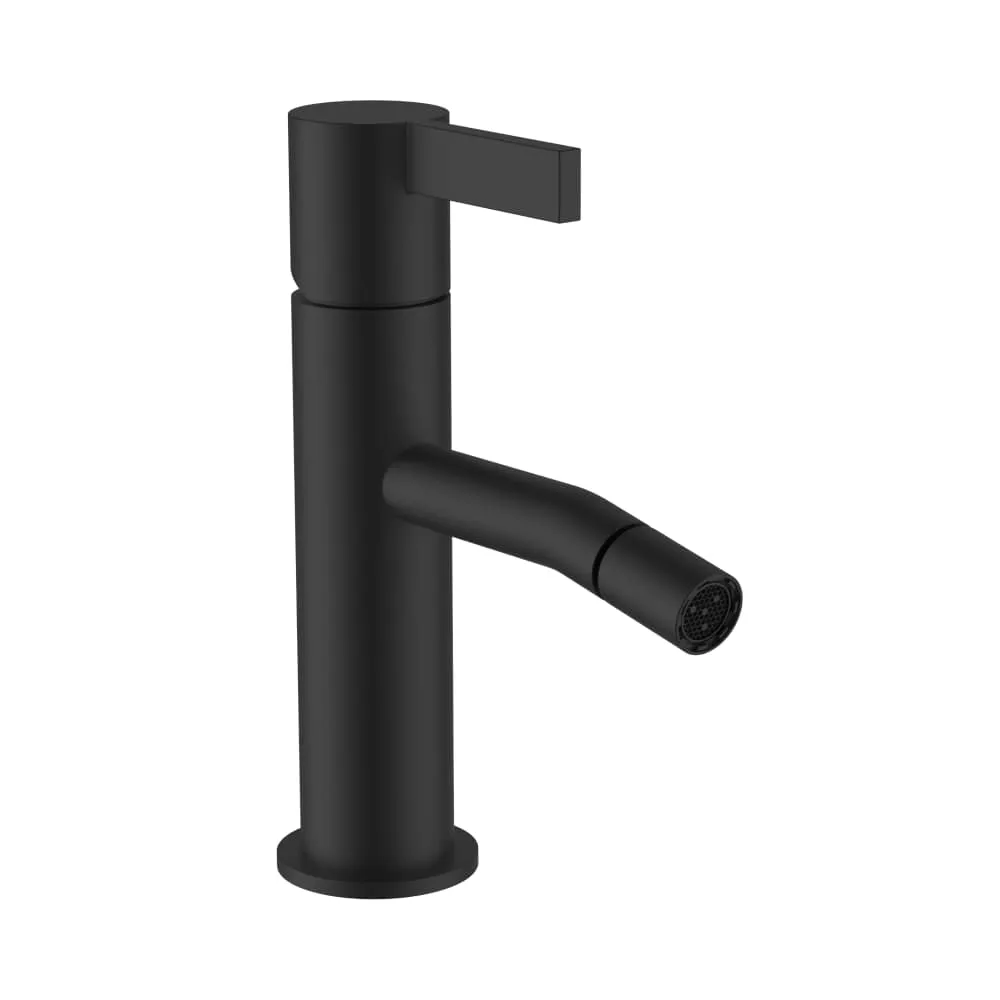 LAUFEN Kartell LAUFEN Bidetmischer, Ausladung 110 mm, Festauslauf, ohne Ablaufventil, PVD Titanschwarz matt #H3413310811031