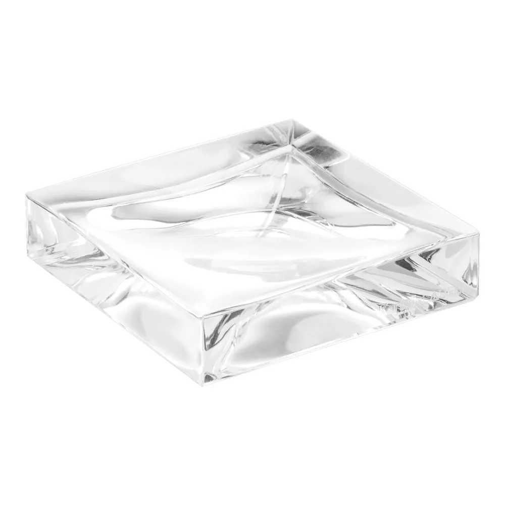 LAUFEN Kartell LAUFEN Seifenschale 'Boxy', Kunststoff 105 x 105 x 25 mm #H3833300840001 - 084 - Kristallklar