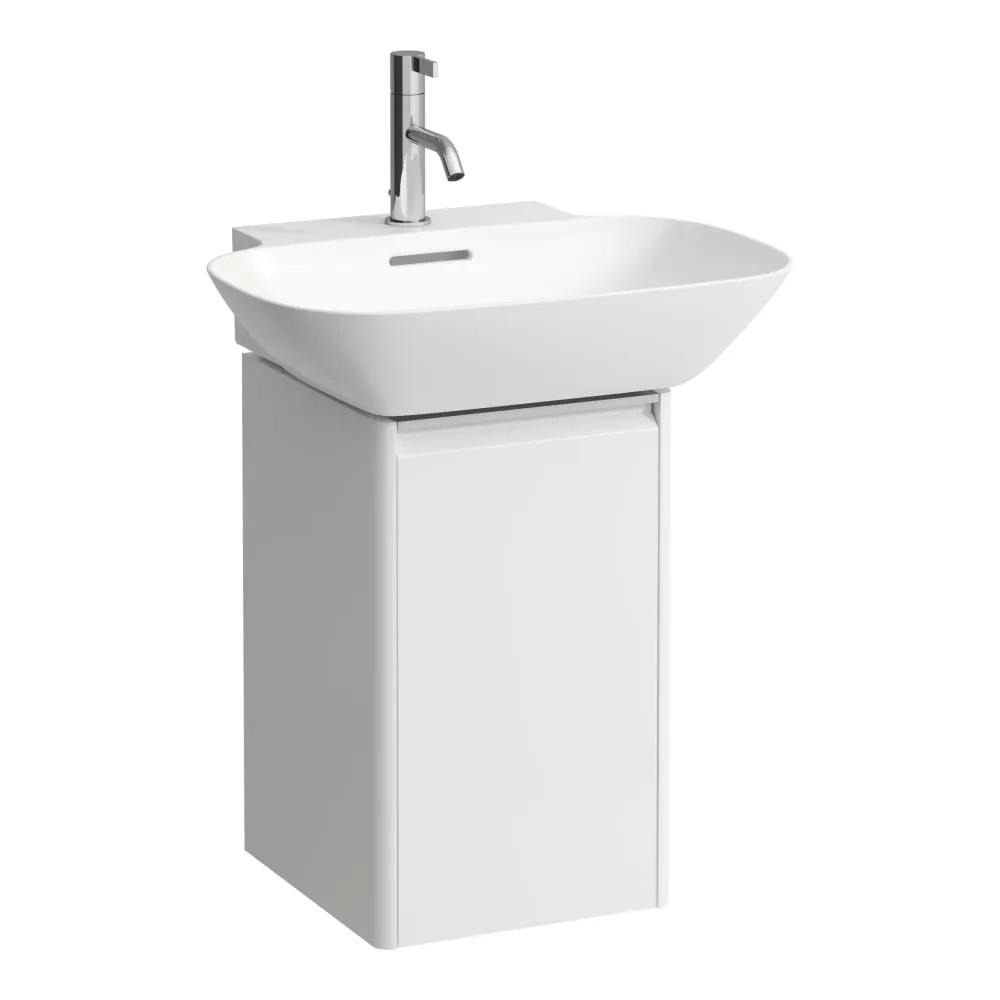 LAUFEN BASE Waschtischunterbau, 1 Tür, Scharnier rechts, 1 Innenablage, passend zu Waschtisch unterbaufähig H810302 315 x 340 x 515 mm #H4030221102611 - 260 - Weiß matt