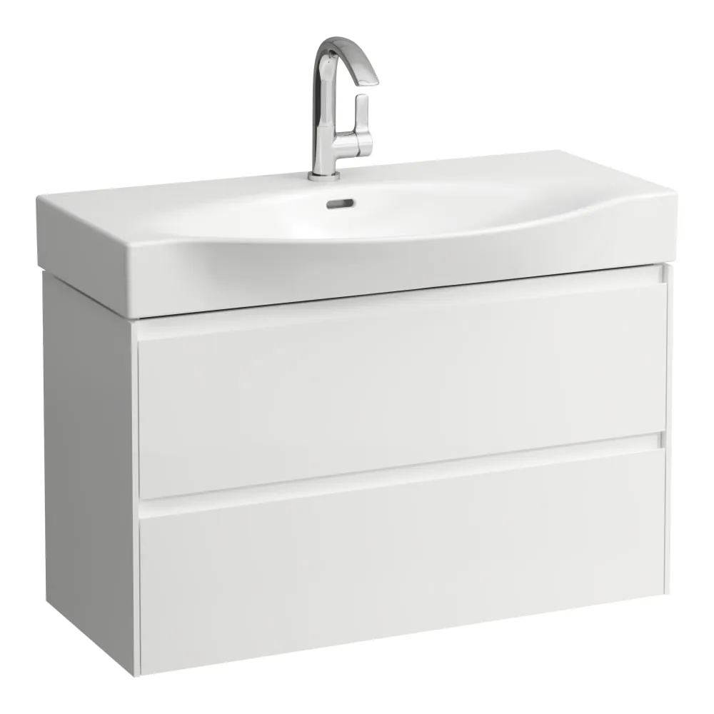 LAUFEN Waschtischunterbau 900, 2 Schubladen, passend zu Palace Waschtisch H811702 880 x 370 x 515 mm #H4042121122601 - 260 - Weiß matt