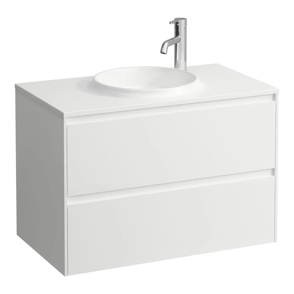 LAUFEN LANI Waschtischunterbau 800, 2 Schubladen, passend zu Marbond Waschtisch H814074 770 x 440 x 515 mm #H4042621122601 - 260 - Weiß matt