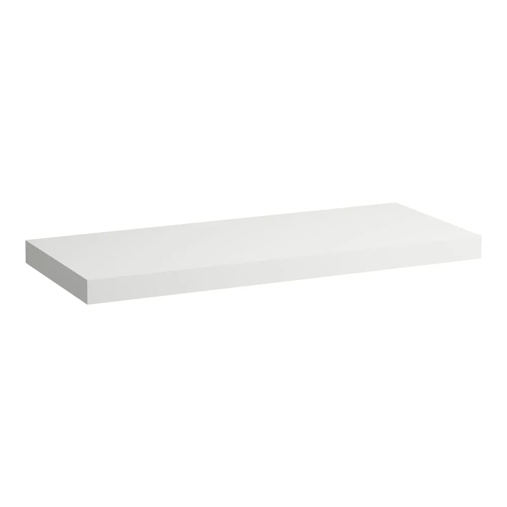 LAUFEN LANI Waschtischplatte 1200, 65 mm dick, ohne Ausschnitt, inkl. 2 Wandhalterungen 1185 x 495 x 65 mm #H4046701122661 - 260 - Weiß matt
