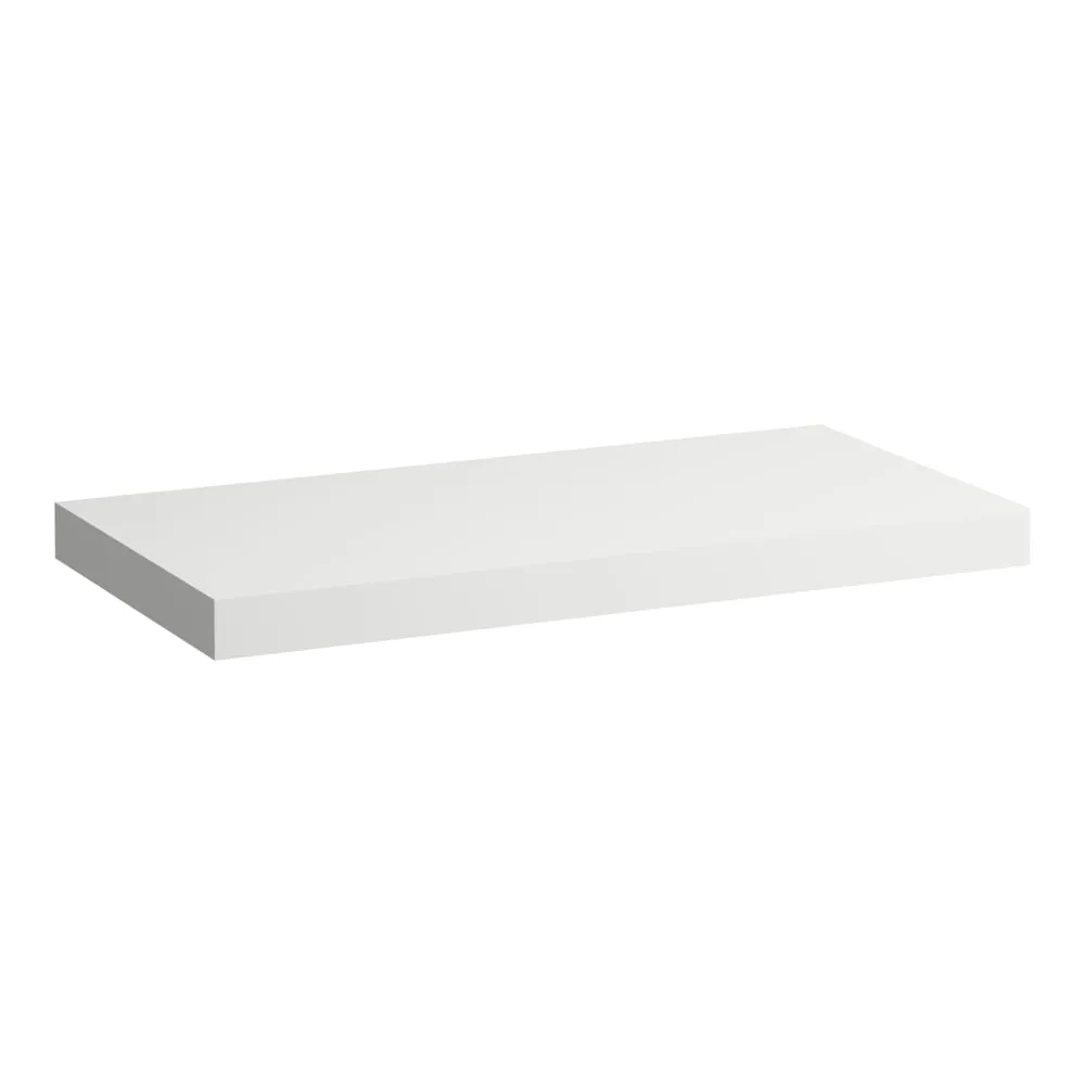 LAUFEN LANI Waschtischplatte 1000, 65 mm dick, ohne Ausschnitt, inkl. 2 Wandhalterungen 985 x 495 x 65 mm #H4046601122671 - 260 - Weiß matt