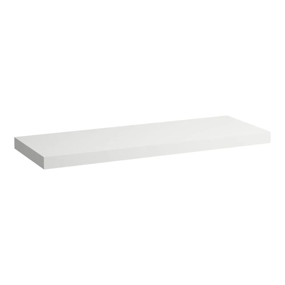 LAUFEN LANI Waschtischplatte 1400, 65 mm dick, ohne Ausschnitt, inkl. 3 Wandhalterungen 1370 x 495 x 65 mm #H4046801122601 - 260 - Weiß matt