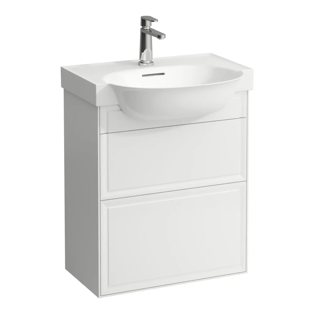 LAUFEN THE NEW CLASSIC Waschtischunterbau, 2 Schubladen, passend zu Möbelwaschtisch H813853 575 x 315 x 675 mm #H4060320856281 - 170 - Weiß matt