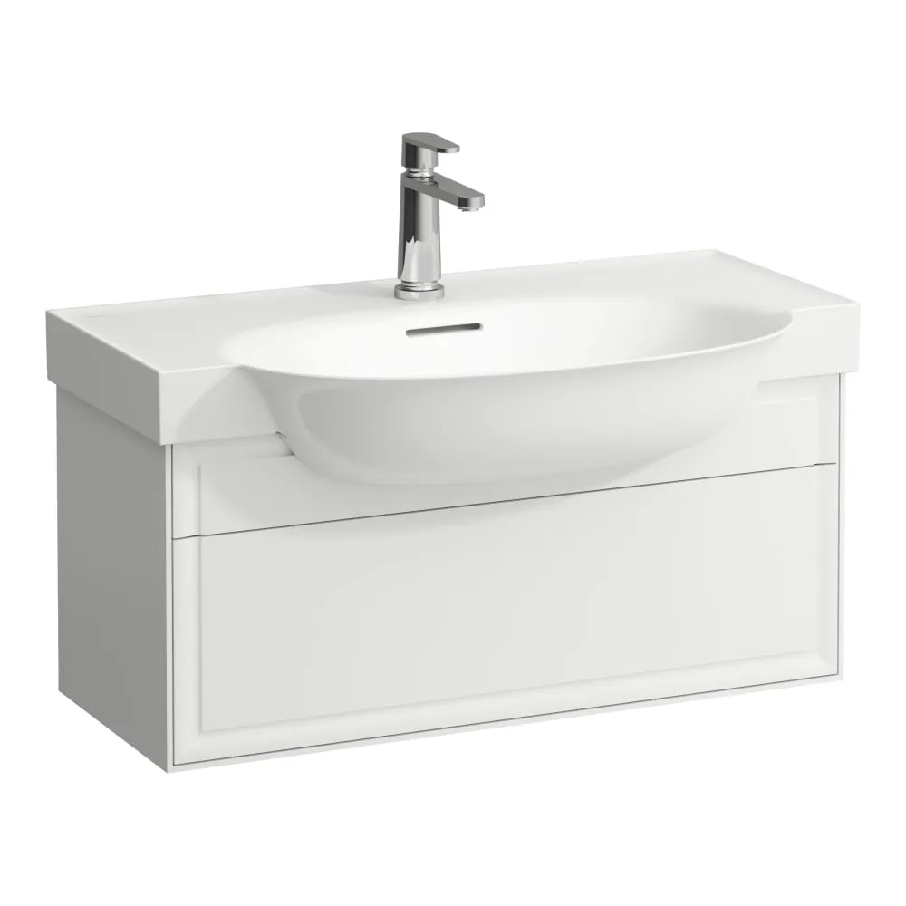 LAUFEN THE NEW CLASSIC Waschtischunterbau, 1 Schublade, passend zu Möbelwaschtisch H813855 775 x 315 x 345 mm #H4060410856311 - 170 - Weiß matt