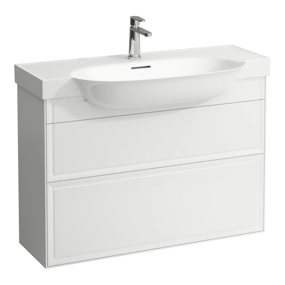 LAUFEN THE NEW CLASSIC Waschtischunterbau, 2 Schubladen, passend zu Waschtisch H813857 975 x 315 x 665 mm #H4060920856311 - 170 - Weiß matt