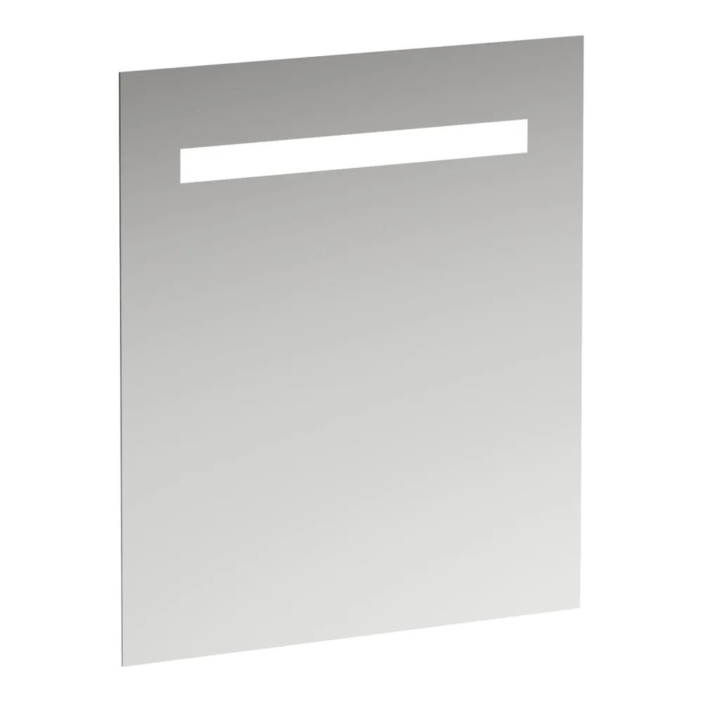 LAUFEN LEELO Spiegel, 600 mm, mit integrierter horizontaler LED-Beleuchtung, für Lichtschalter, Aluminiumrahmen, 4000K, IP44 600 x 40 x 700 mm #H4476319501441 - 144 - Spiegel
