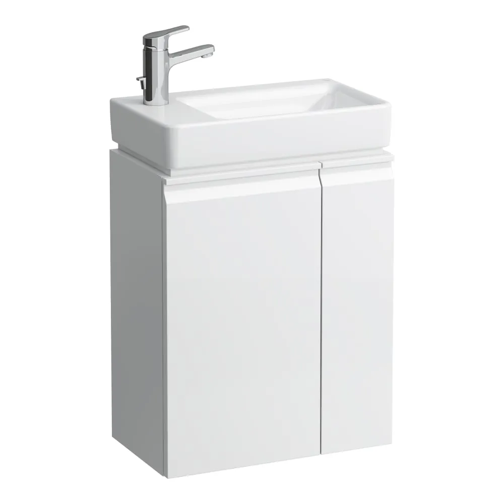 LAUFEN PRO S Pro S Set 480 mm, Waschtisch in weiß inkl. Waschtischunterbau 480 x 280 x 690 mm #H8629654751041 - 463 - Weiß