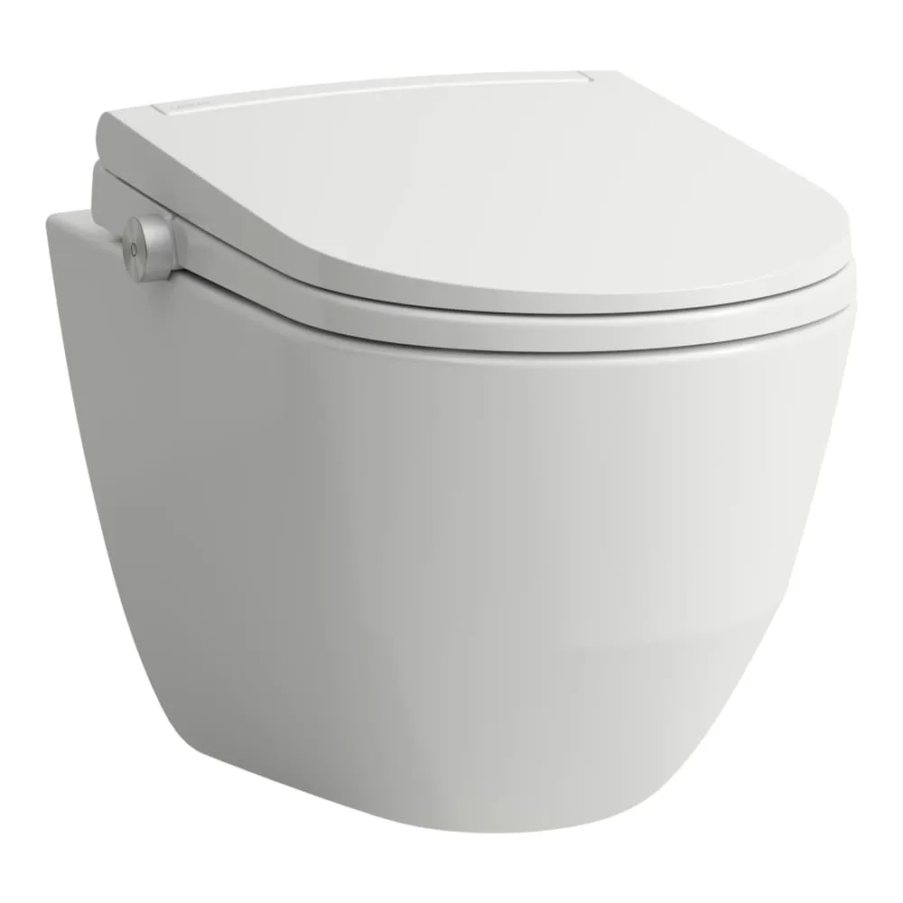 LAUFEN CLEANET PRO LITE-Version, Dusch-WC, wandhängend Komfort, ohne Spülrand, inkl. Sitz und Deckel und Absenkautomatik, W-LAN & APP, UV-Desinfektion und Umgebungslicht 530 x 370 x 460 mm #H614890000S002 - 000 - Weiß