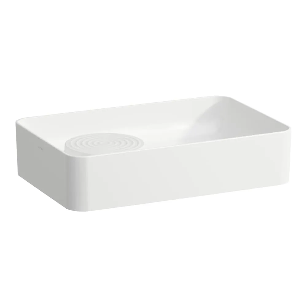 LAUFEN VAL Waschtisch-Schale, mit semi-trockenem Bereich (Insel) 550 x 360 x 125 mm #H8122824001091 - 000 - Weiß