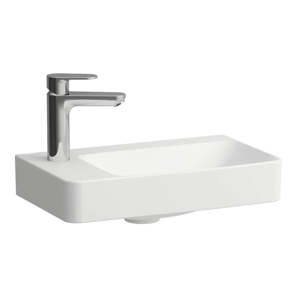 LAUFEN PRO X Handwaschbecken 'compact', mit Hahnlochbank links 480 x 280 x 125 mm #H815865A001131 - 000 - Weiß