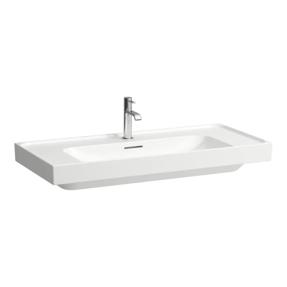 LAUFEN MEDA Aufsatzwaschtisch, wandgebunden, Ablage rechts und links 1000 x 460 x 80 mm #H8161197571041 - 000 - Weiß