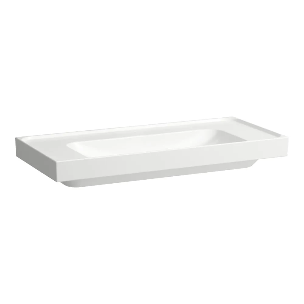 LAUFEN MEDA Aufsatzwaschtisch, wandgebunden, Ablage rechts und links 1000 x 460 x 160 mm #H8161197571121 - 000 - Weiß
