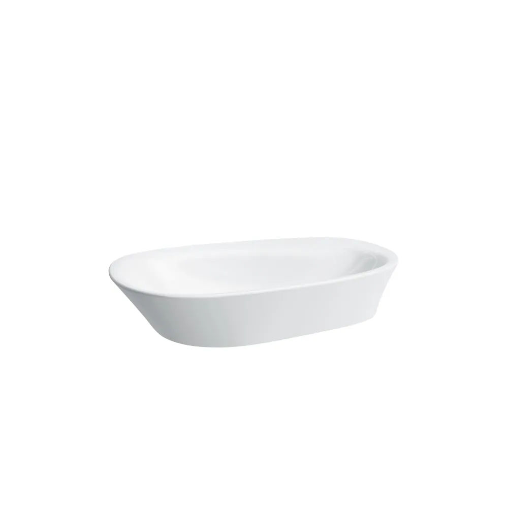 LAUFEN PALOMBA COLLECTION Waschtisch-Schale, mit Armaturenbank 600 x 400 x 130 mm #H8168030001121 - 000 - Weiß