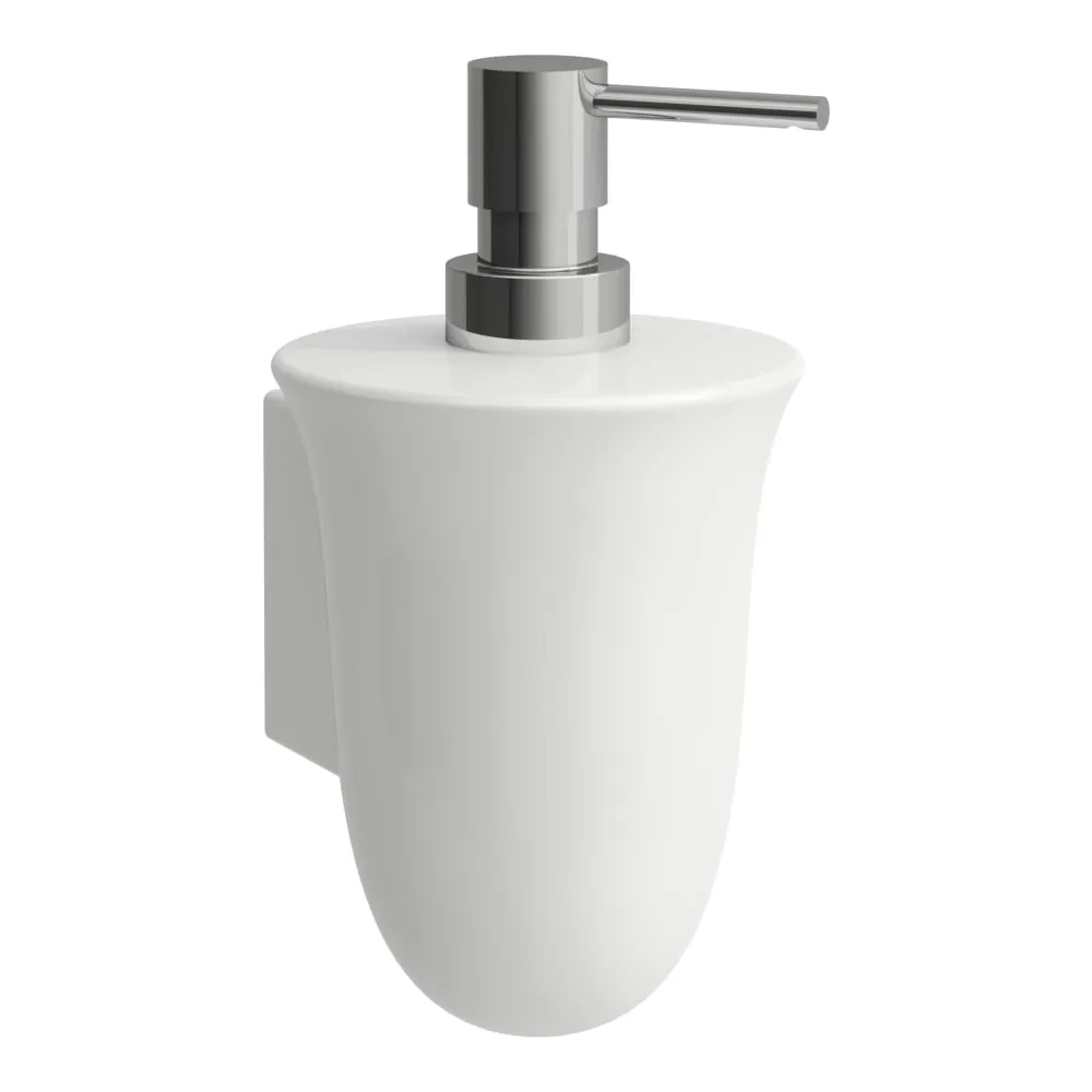 LAUFEN THE NEW CLASSIC Keramischer Seifenspender 105 x 95 x 135 mm #H8738550000001 - 000 - Weiß / Chrom