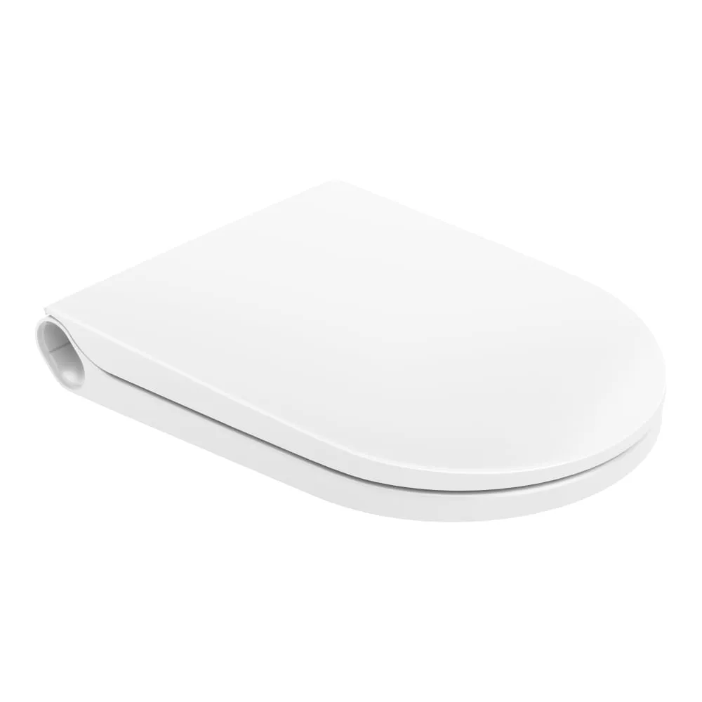 LAUFEN CLEANET RIVA WC-Sitz mit Deckel, abnehmbar, mit Absenkautomatik, ohne Controller, ohne seitlicher Abdeckung 475 x 380 x 80 mm #H8916917570001 - 000 - Weiß