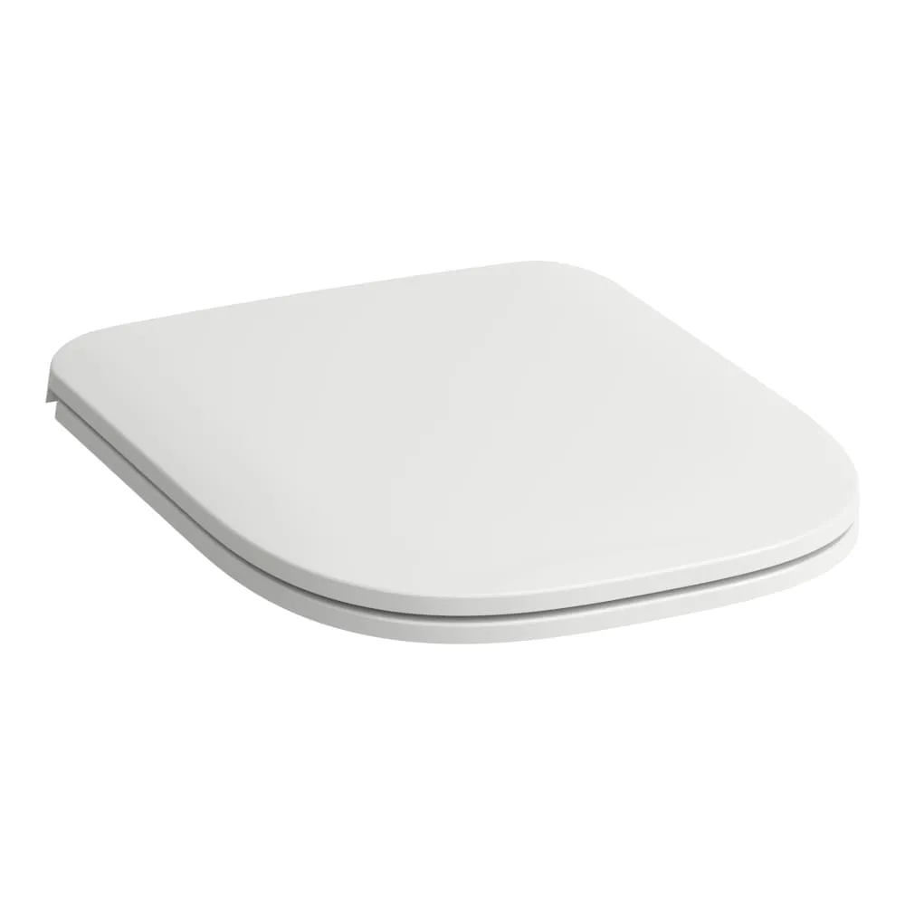LAUFEN MEDA WC-Sitz mit Deckel, abnehmbar, mit Absenkautomatik, SLIM, verchromte Scharniere 448 x 365 x 56 mm #H8911157570001 - 000 - Weiß