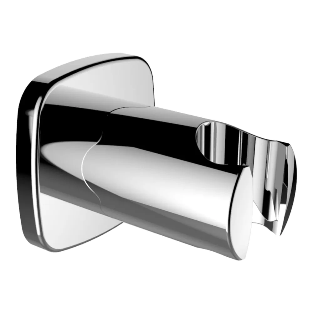 LAUFEN Fester Handbrausenhalter, Ausladung 52 mm, mit Rückflussverhinderer, Vollmetall, Chrom #HF504774100000
