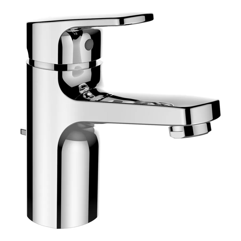 LAUFEN CITYPRO Waschtischmischer, Ausladung 110 mm, Festauslauf, mit Ablaufventil, Chrom #HF500901100000