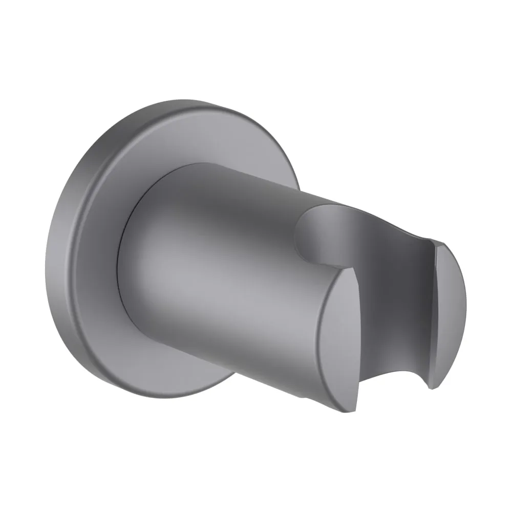 LAUFEN Fester Handbrausenhalter, Ausladung 42 mm, Vollmetall, PVD inox look #HF504779423000