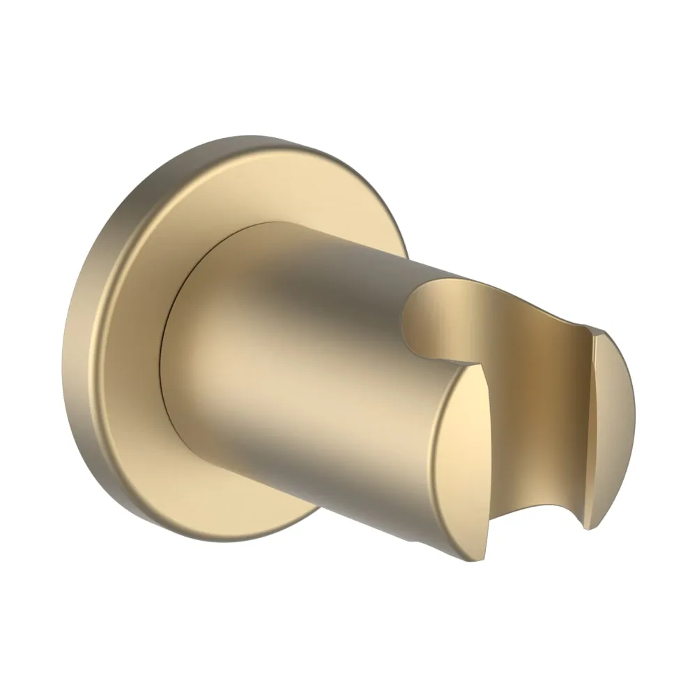 LAUFEN Fester Handbrausenhalter, Ausladung 42 mm, Vollmetall, PVD Blassgold matt #HF504779462000