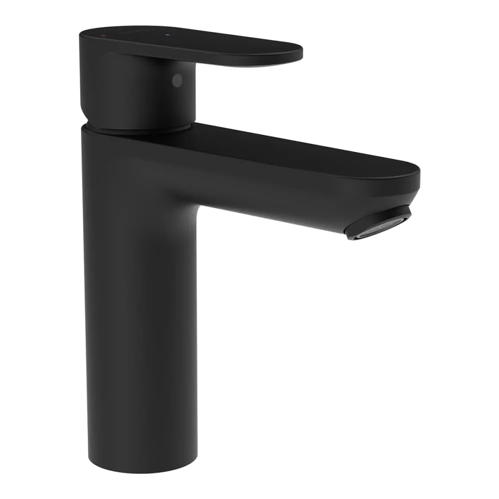 LAUFEN PRO X Waschtischmischer, Ausladung 125 mm, Festauslauf, Eco+ Funktion, ohne Ablaufventil, Schwarz matt 363 x 250 x 77 mm #HF506904198000