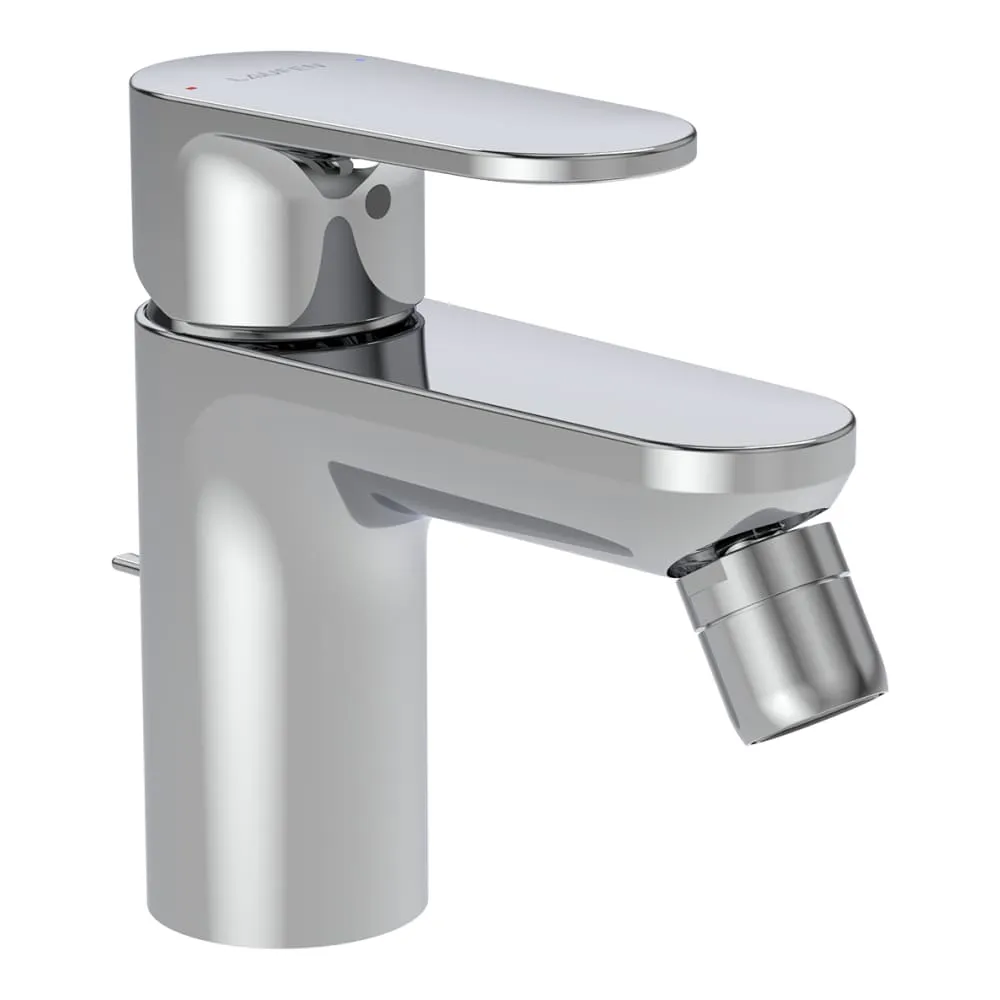 LAUFEN PRO X Bidetmischer, Ausladung 100 mm, Festauslauf, mit Ablaufventil, Chrom 395 x 260 x 93 mm #HF506910100000